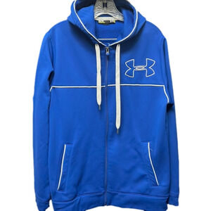 𝅺UNDER Armour- royal blue fleece lined full zip jacket with hood